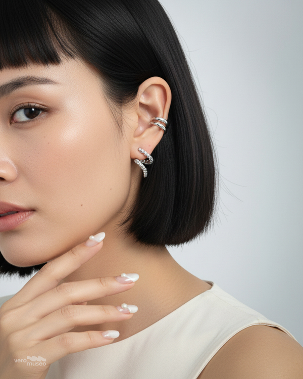 SPINEWAVE STUD EARRINGS