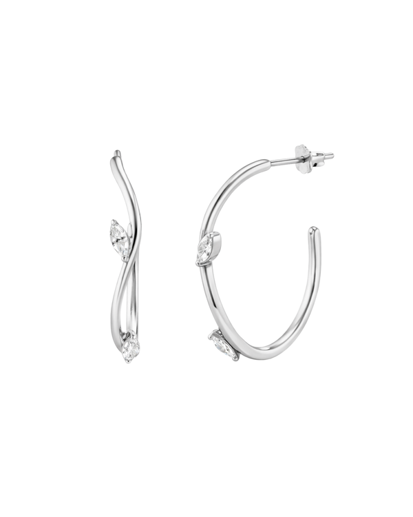 SYLVA HOOP STUD EARRINGS