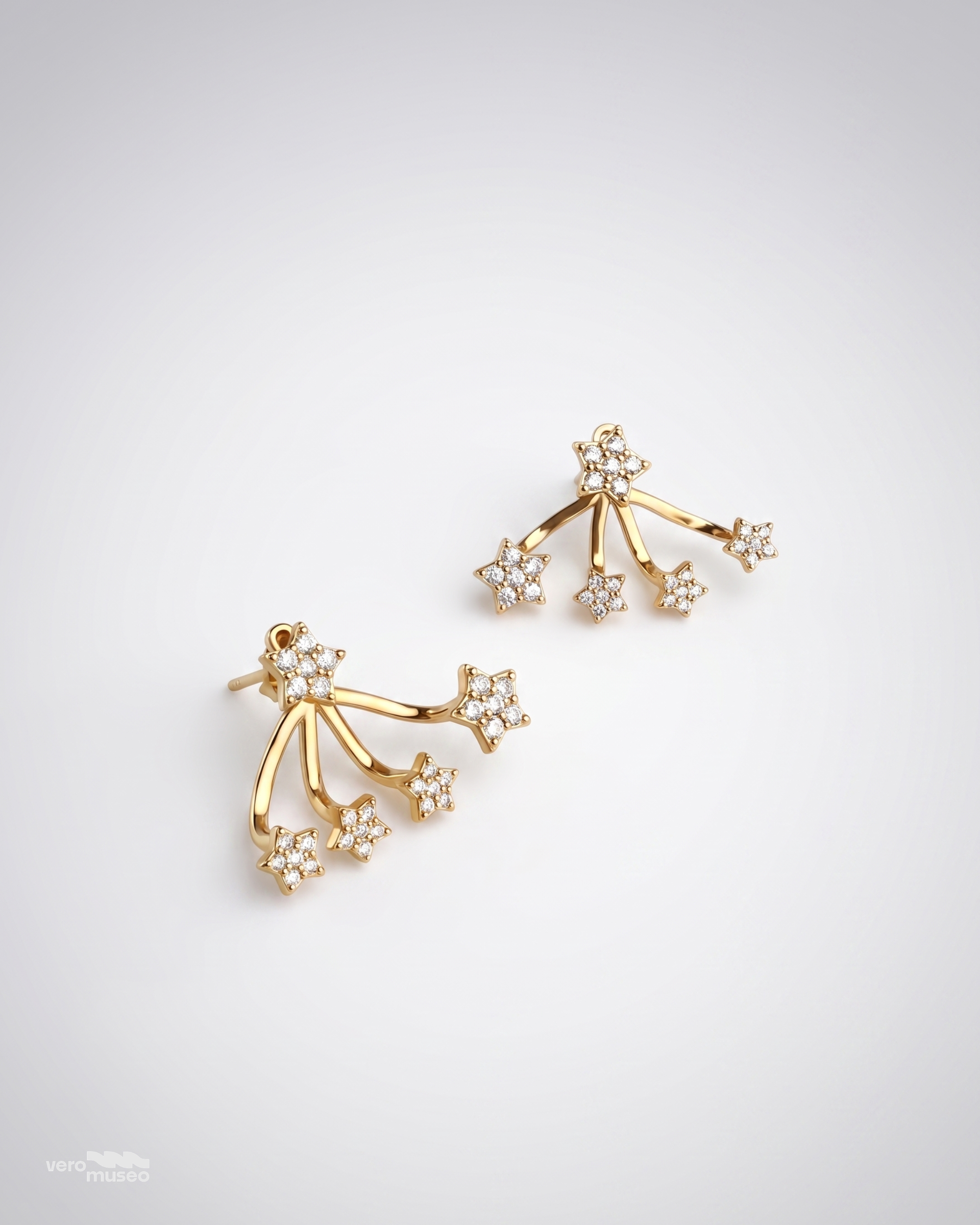 STARDUST ILLUSION STUD EARRINGS