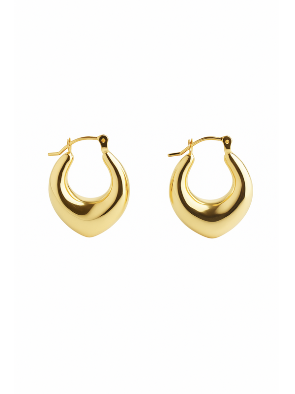 PUFFPOINTE CHUNKY HOOP EARRINGS