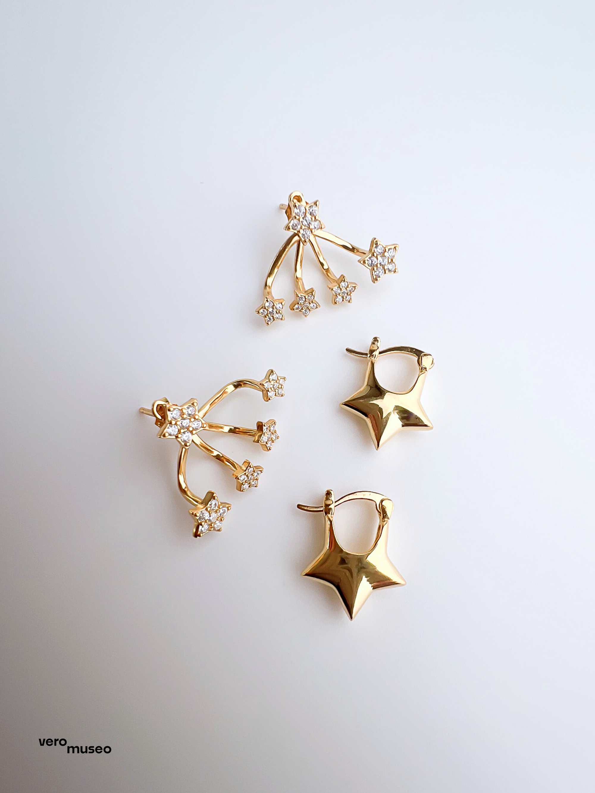 STARDUST ILLUSION STUD EARRINGS