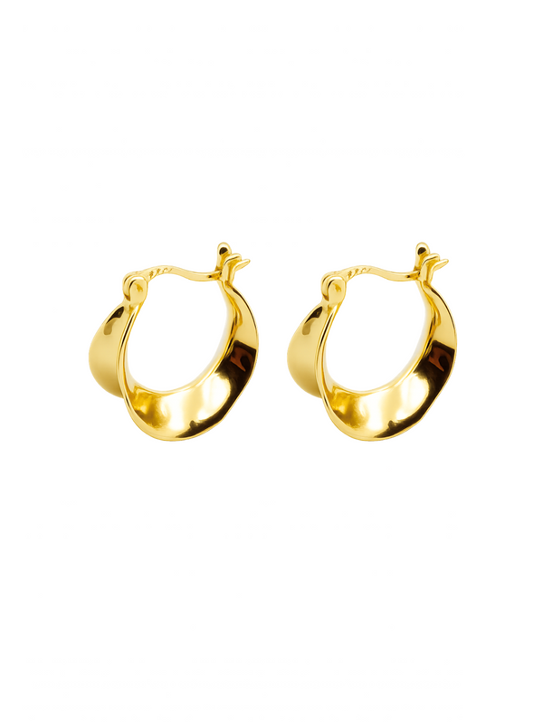 LEAFLOOP HOOP EARRINGS