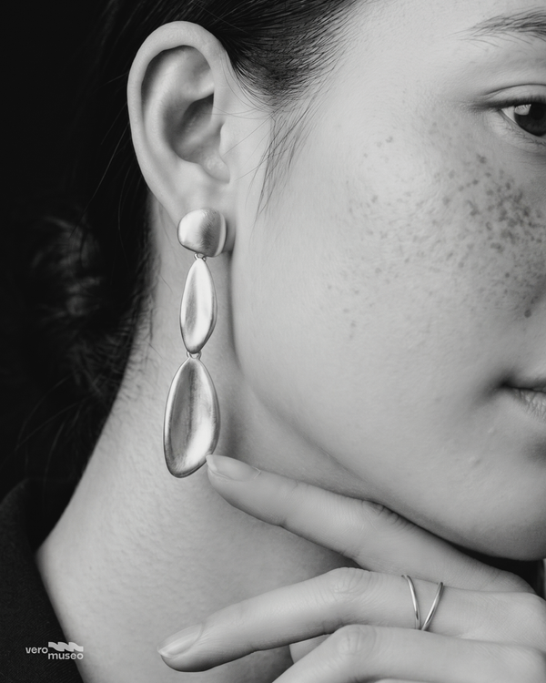 RUNE DROP STUD EARRINGS