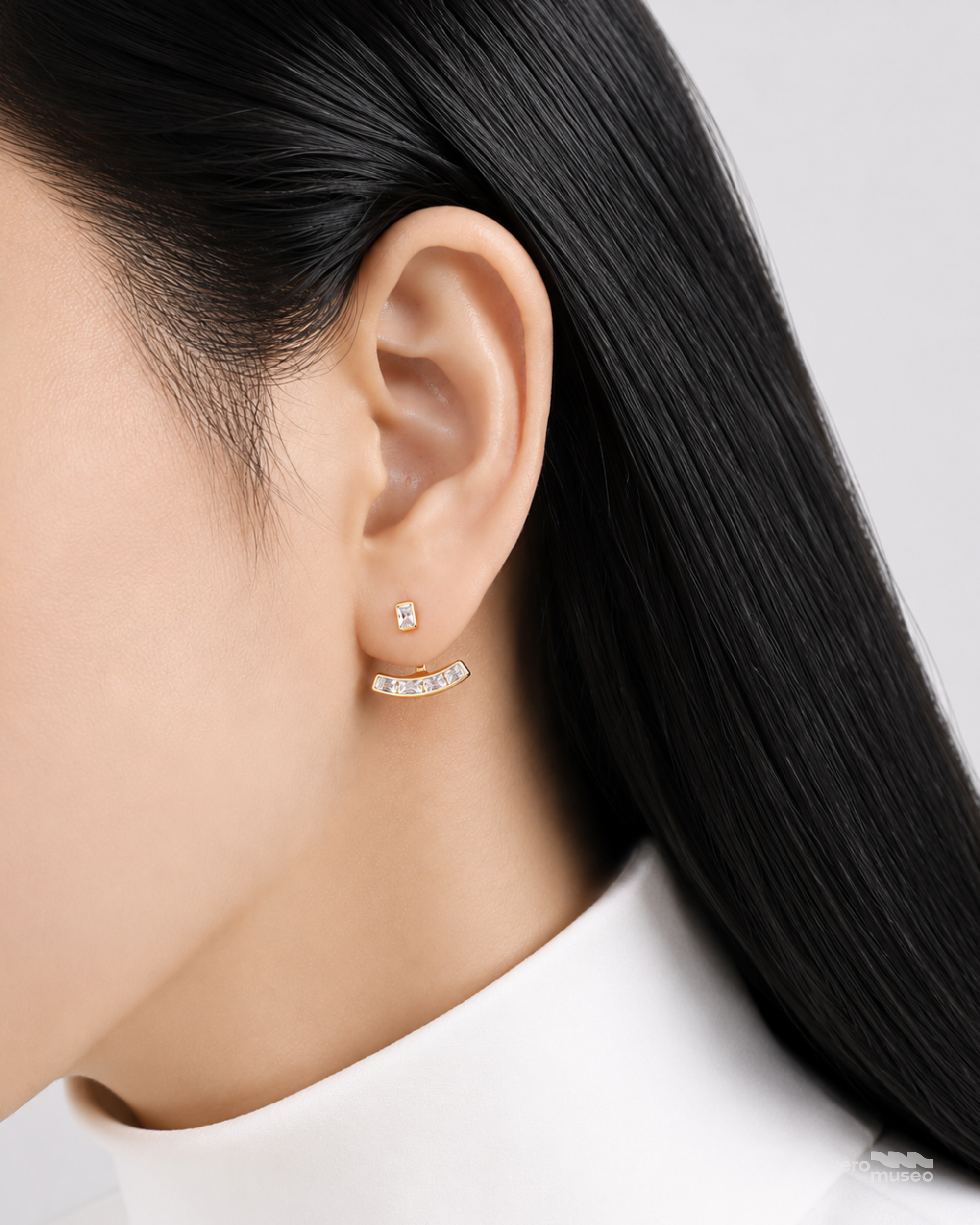 SABER ILLUSION STUD EARRINGS