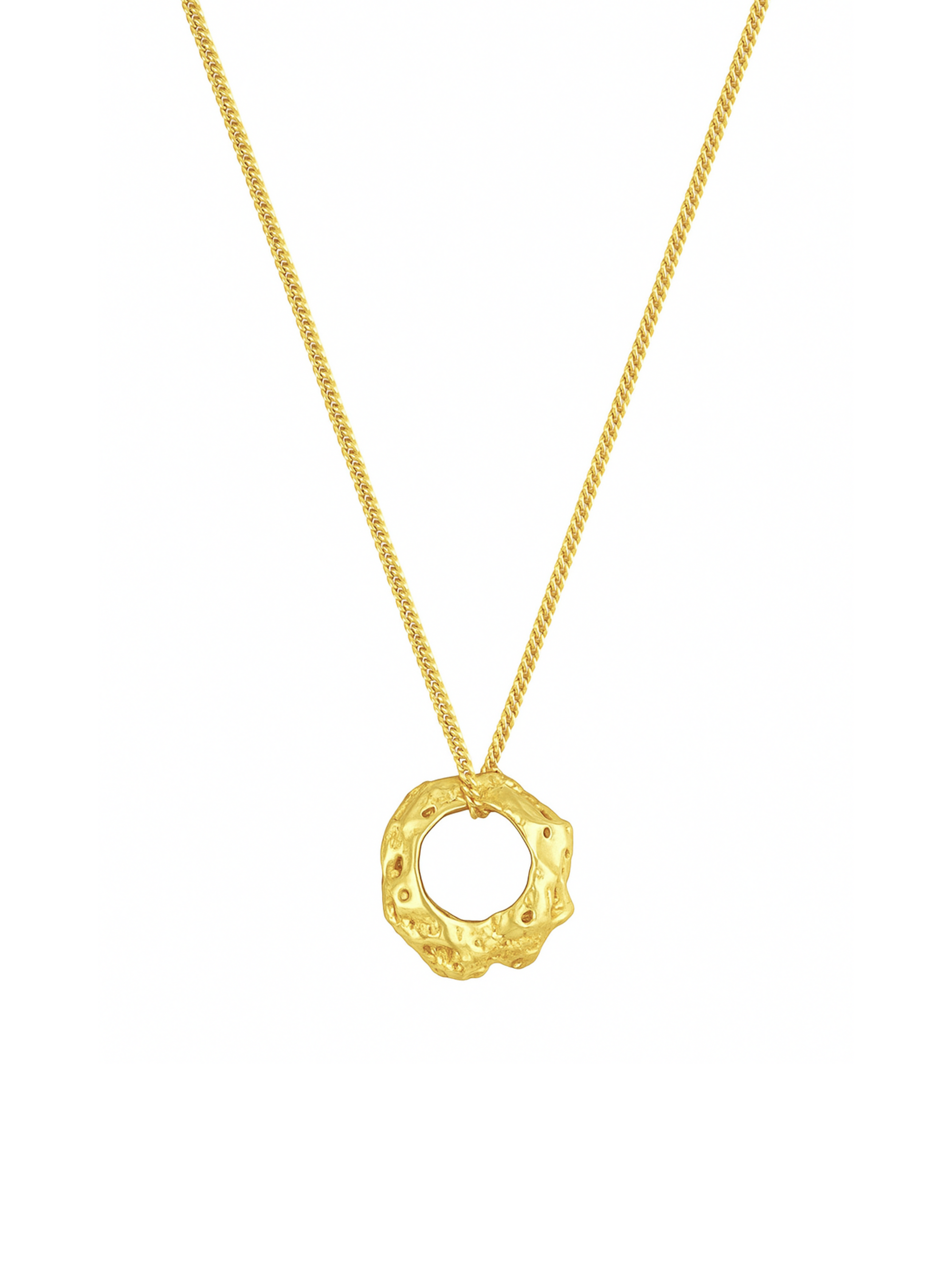 GOLDEN NUGGET PENDANT NECKLACE
