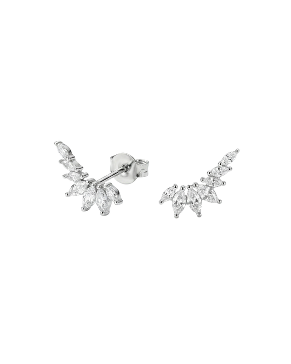 FEATHERLINE CRAWLER STUD EARRINGS