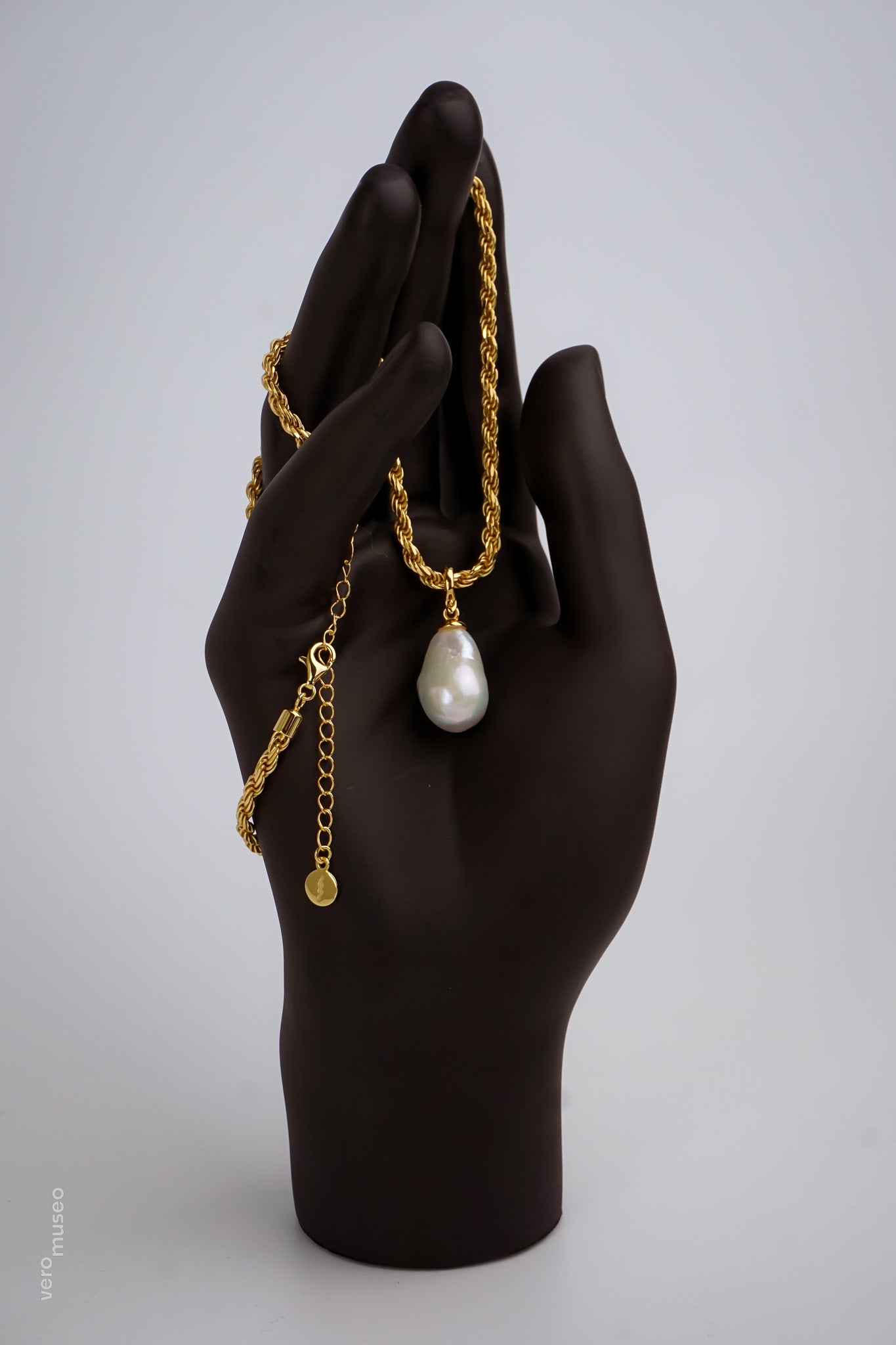 VINTIQUE PEARL CHAIN NECKLACE