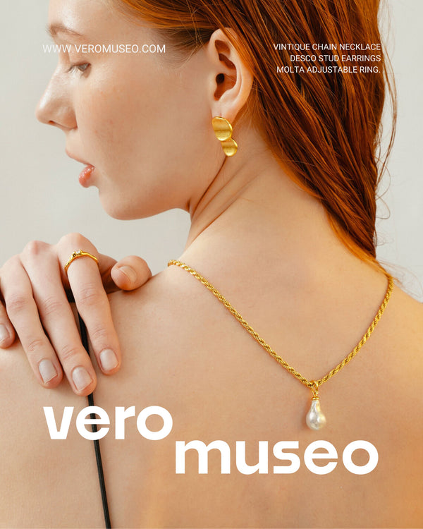 VINTIQUE PEARL CHAIN NECKLACE