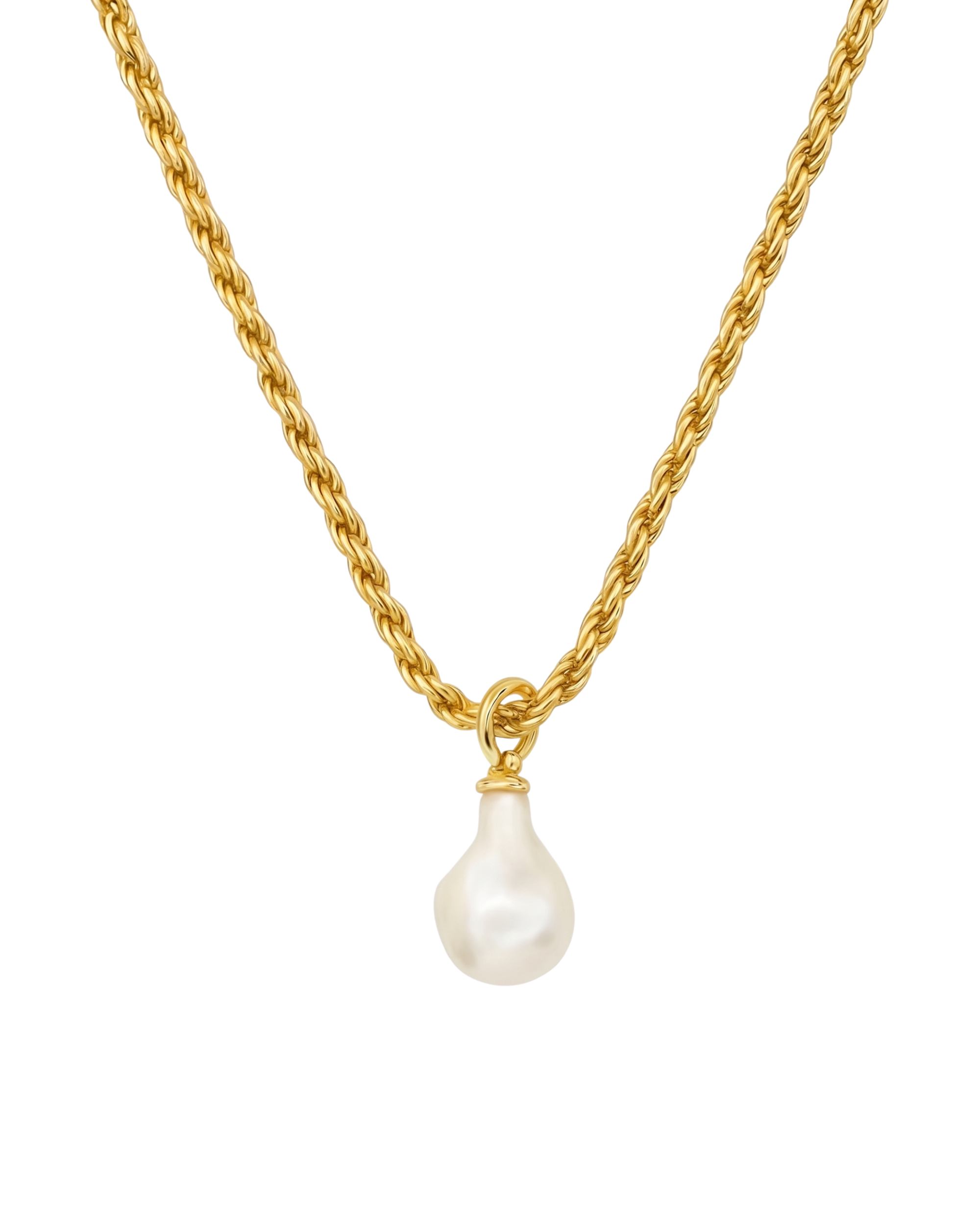 VINTIQUE PEARL CHAIN NECKLACE