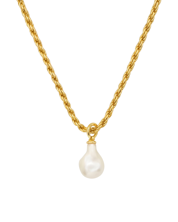VINTIQUE PEARL CHAIN NECKLACE