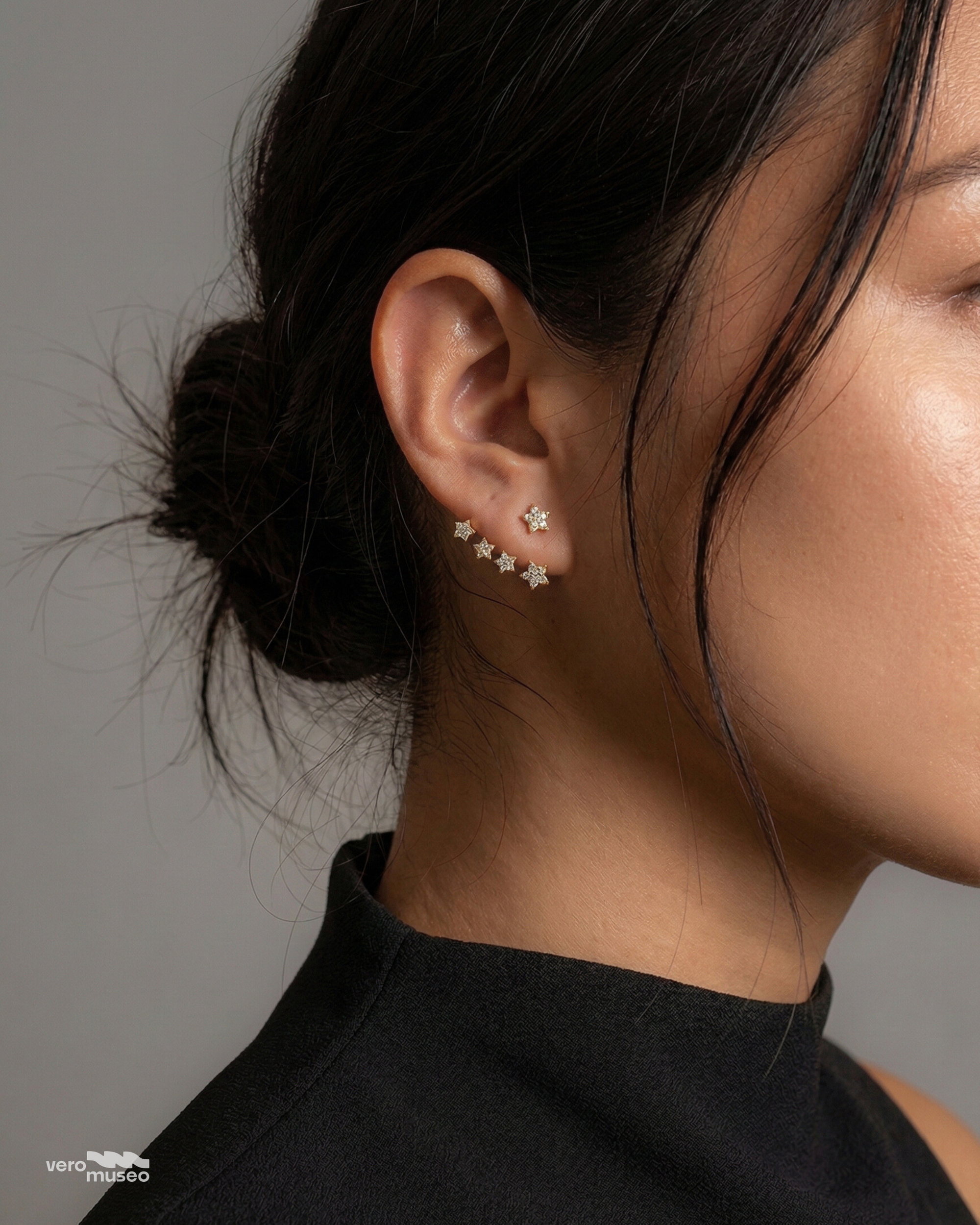 STARDUST ILLUSION STUD EARRINGS