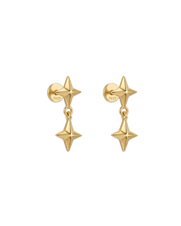 STELLAPOP FLAT BACK STUD EARRINGS