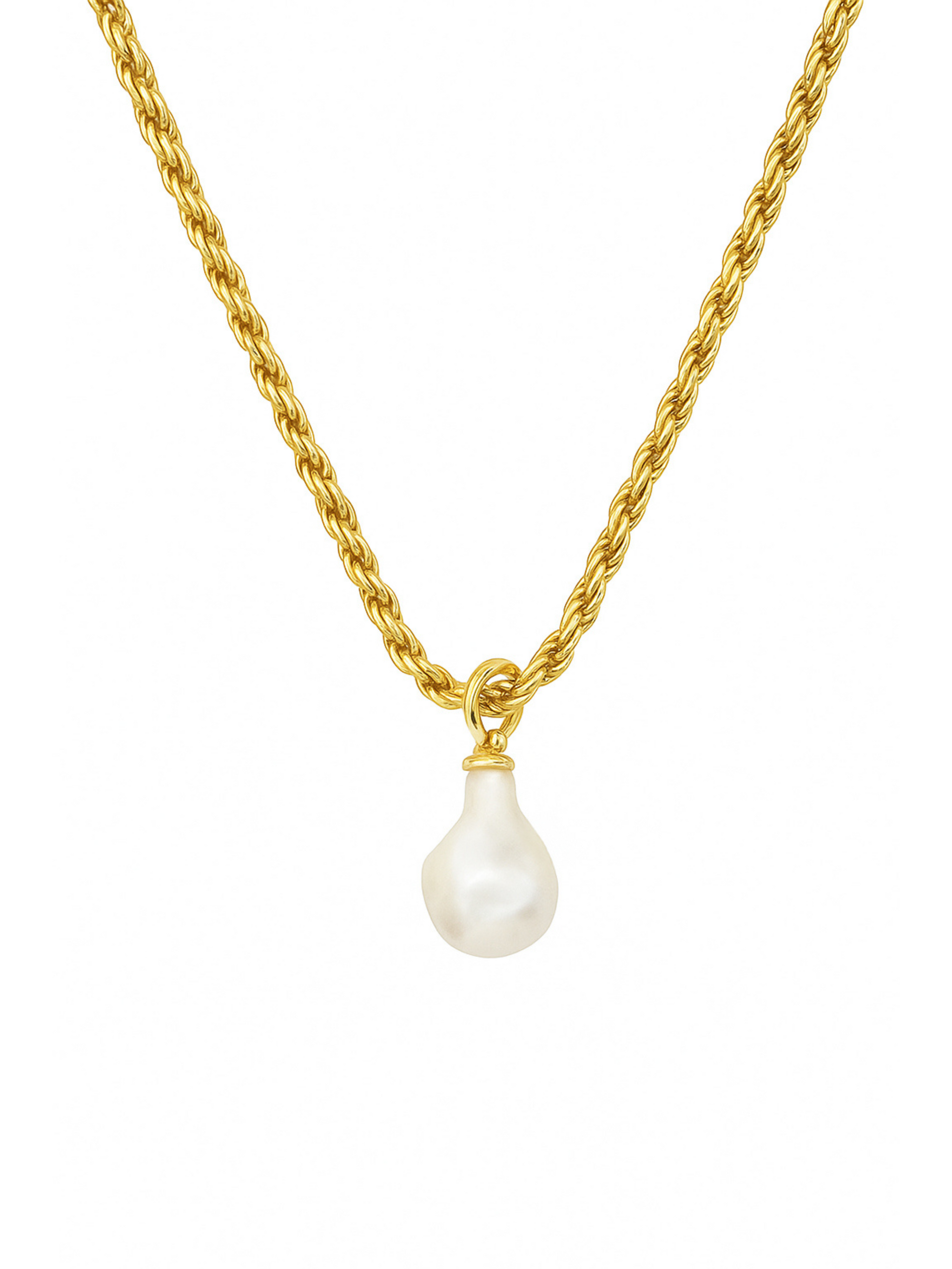 VINTIQUE PEARL CHAIN NECKLACE